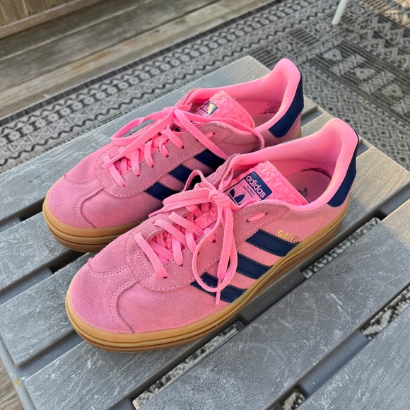 Adidas Gazelle Bold Shoes in Pink Glow - Picture 2 of 5